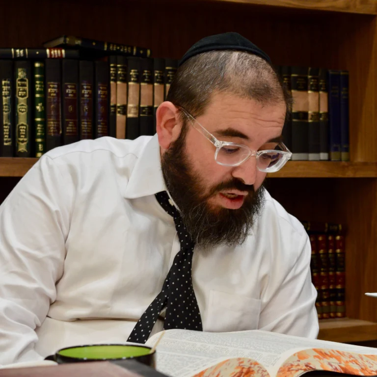 Rabbi Lebhar Learning at LINK