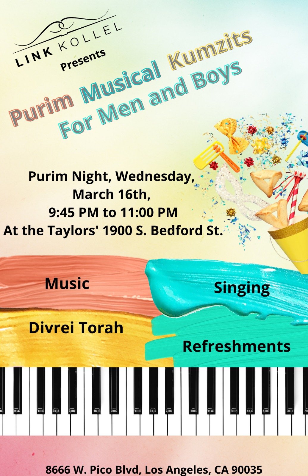 Purim Musical Kumzitz - LINK Kollel community